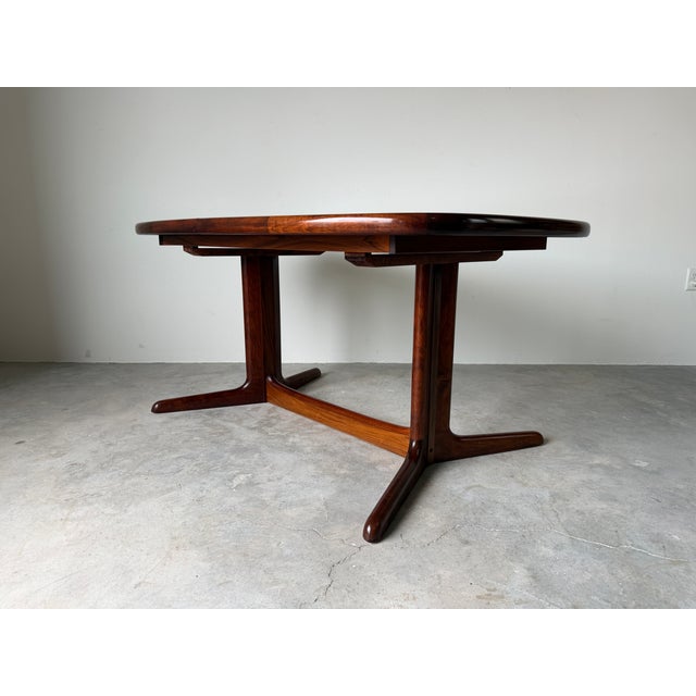 Wood Mid Century Modern Danish Rosewood Dining Table by Rasmus, Made in Denmark For Sale - Image 7 of 18
