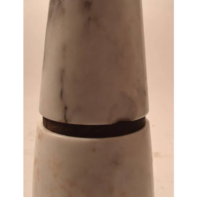 1950s Modernist Italian Marble Lamp For Sale - Image 5 of 9