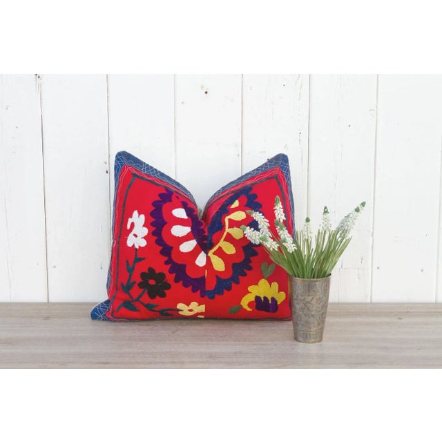 Suzani embroidery is a traditional form of needlework originating Central Asia. Suzani is a Persian word meaning "needle...