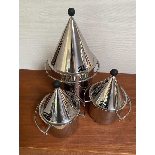 Vintage Ice Buckets by Bent Falk, 1980s, Set of 3 For Sale - Image 12 of 12