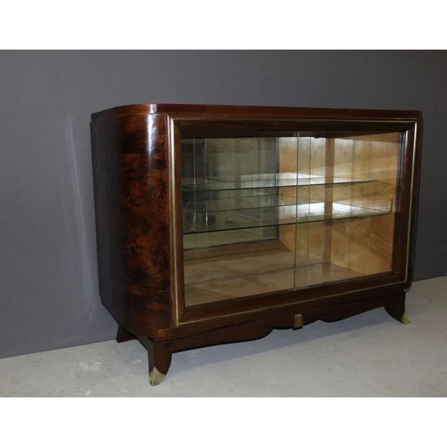 Silversmiths Art Deco Period Walnut Cabinet For Sale - Image 11 of 14