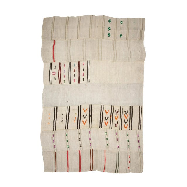 Textile Vintage Turkish Hemp Kilim Rug-8′8″ × 13′1″ For Sale - Image 7 of 7