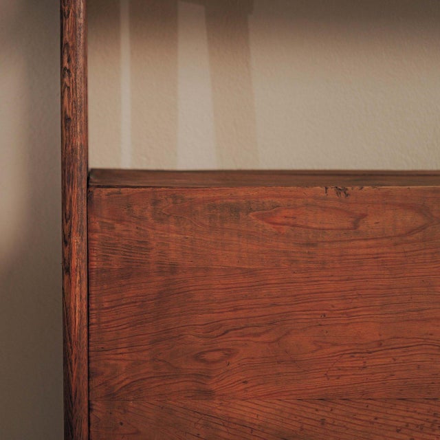 1960s Architectural Pine and Oak Secretary Bookcase, France, 1960 For Sale - Image 5 of 18