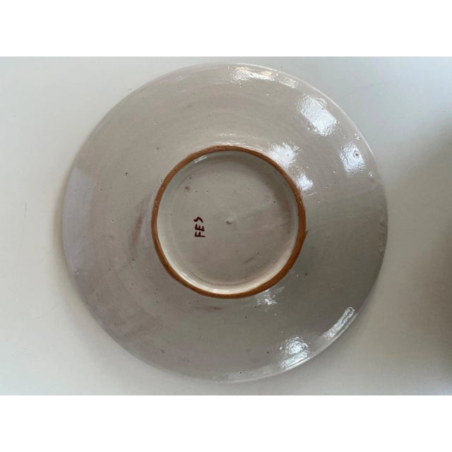 Moroccan Moroccan Fez Style Hand Painted Dish For Sale - Image 3 of 4