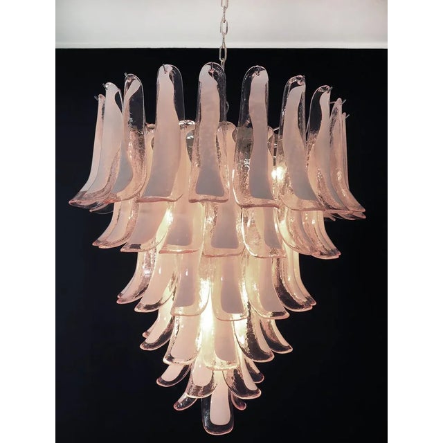 Vintage Italian Murano Chandelier in the style of Mazzega, 1990 For Sale - Image 6 of 12