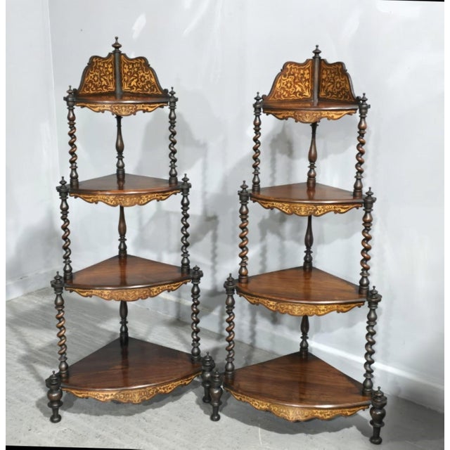 Victorian Corner Stands, 1880, Set of 2 For Sale - Image 11 of 11