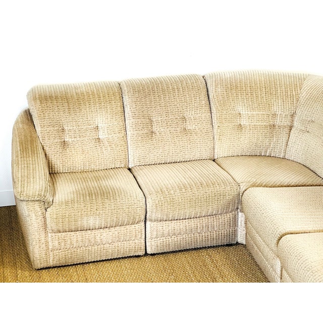 1960s Vintage Scandinavian Modular Corner Sofa, 1960, Set of 5 For Sale - Image 5 of 16