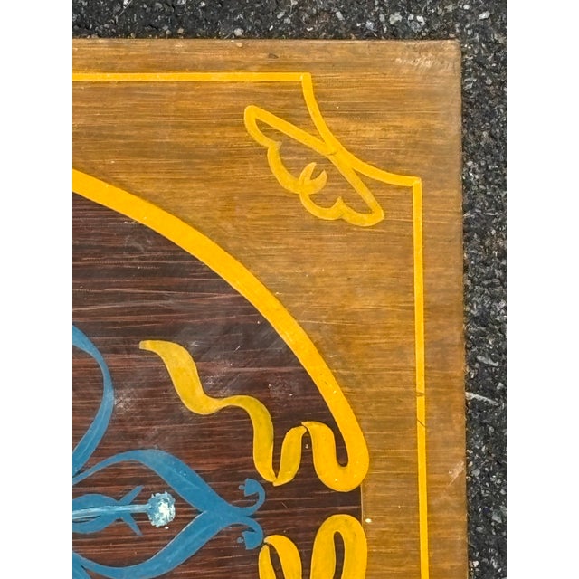 Late 20th Century Late 20th Century Bantry - Original Artisan Painted City Crest / Seal Sign on Metal - Ireland For Sale - Image 5 of 9