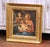 This antique devotional oil painting was created in France circa 1680 and depicts the Madonna seated with the Christ Child...