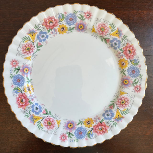 Vintage English Bone China Decorative Dessert Plate For Sale - Image 13 of 13