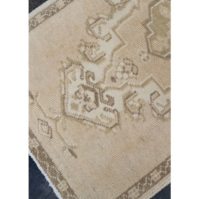 Turkish Mini Rug Oriental Hand Knotted Vintage Rug 1'9" x 2'11" #16771 For Sale - Image 4 of 8