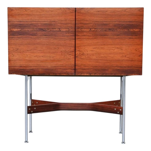 Rosewood Bar Cabinet by Rudolf Bernd Glatzel for Fristho Franeker, Netherlands, 1956 For Sale