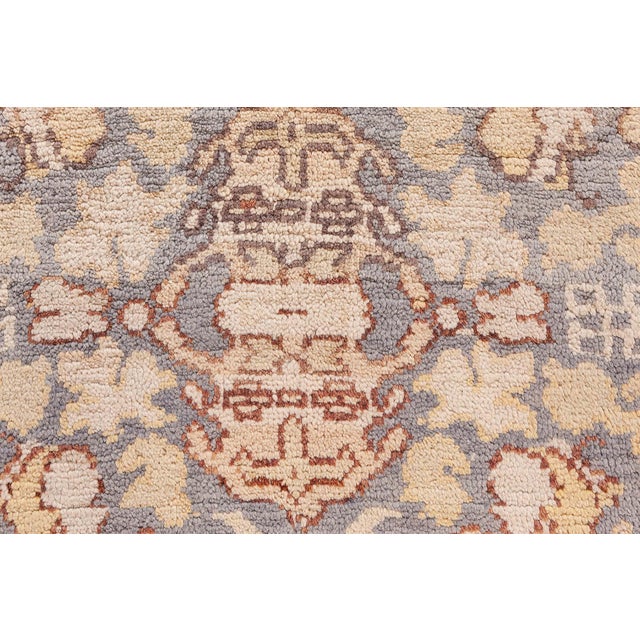 Turkish Authentic Turkish Hereke Handmade Wool Rug For Sale - Image 3 of 11