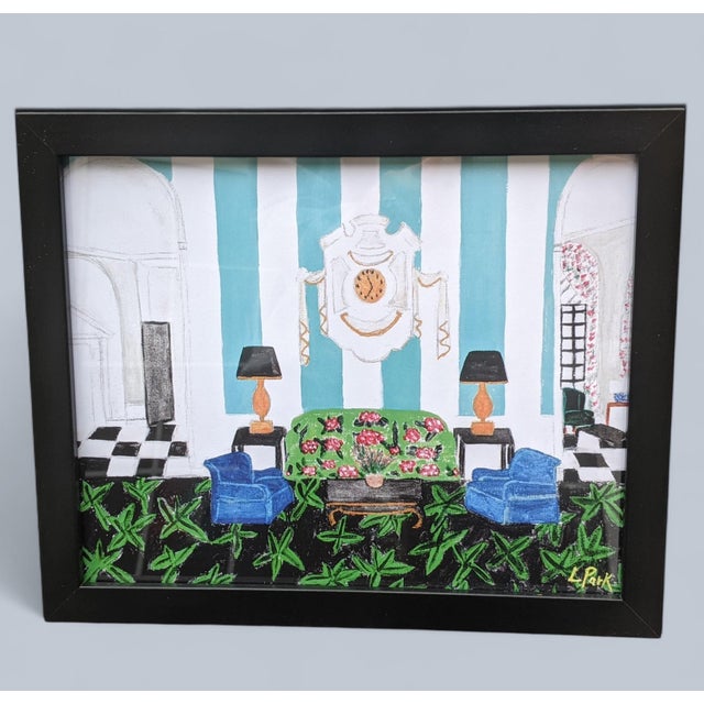 This is a One of a Kind 8 x 10 Print created from Original Artwork by Lesley Foster-Park This Dorothy Draper and Carleton...