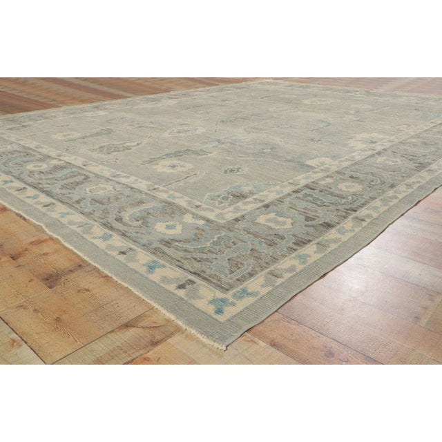 Early 21st Century Modern Style Turkish Oushak Rug, 09'05 X 12'06 For Sale - Image 5 of 8