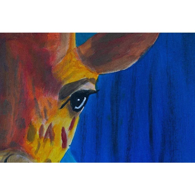 Ernest Carneado Ferreri, Girafa de Colores, 2000s, Acrylic Painting, in Flawless conditions. Designed from 2000