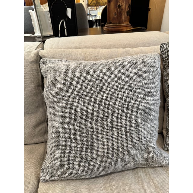 Pottery Barn Faye Chenille Throw Pillows, Pair For Sale - Image 11 of 12