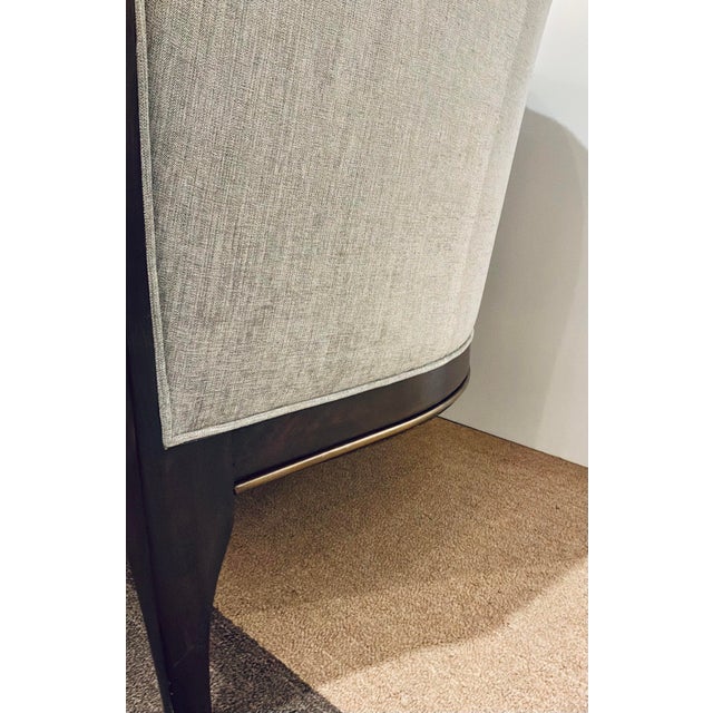 Global Views Modern Gray Chanel Back Sofa For Sale In Atlanta - Image 6 of 6