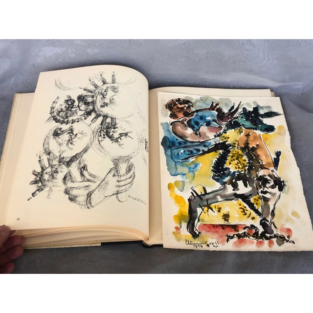 Chaim Gross Original Watercolor and Signed Art Book For Sale - Image 12 of 13