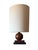Vintage French Art Deco Wood Table Lamp, 1930s For Sale - Image 12 of 12