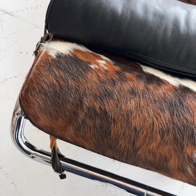 1970s Lc4 Cowhide Chaise by Le Corbusier, Pierre Jeanneret, and Charlotte Perriand for Cassina For Sale - Image 9 of 12