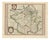 Antique Map of Caesar's Gallia Ancient France from Blaeu, 1642 For Sale