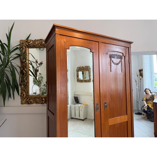 Art Nouveau Wardrobe, 1890s For Sale - Image 10 of 11