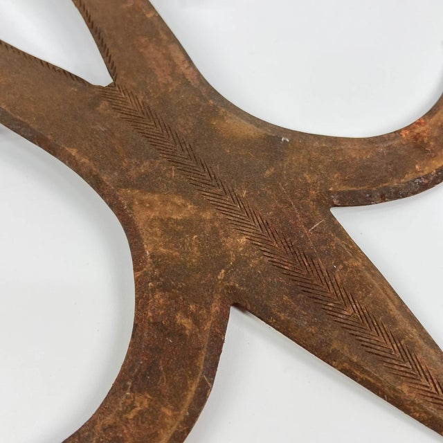 Early 20th Century Early 20th Century Ngombe Executioner's Prestige Knife Currency For Sale - Image 5 of 6
