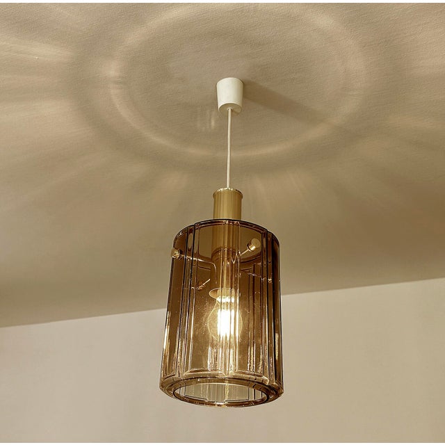 Vintage Pendant Lights in Glass from Glashütte Limburg, 1970s, Set of 2 For Sale - Image 6 of 18
