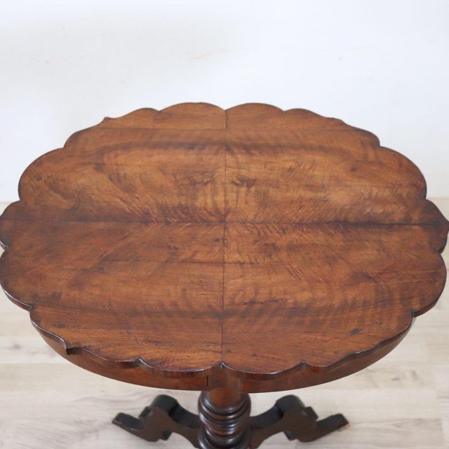 Antique Gueridon Table in Walnut, 1800s For Sale - Image 6 of 9