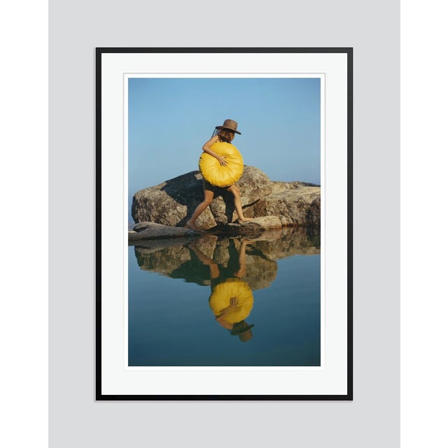 Modern Finding a Spot 1973 by Slim Aarons Framed C-Print For Sale - Image 3 of 3