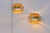 Brass Colored Metal Pendant Trava Lamps by Carl Thore, Sweden from Granhaga Metallindustri, 1960s, Set of 2 For Sale - Image 10 of 14