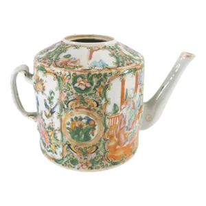 Chinese Export Rose Medallion Teapot