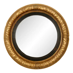 Early 19th Century Regency Giltwood Convex Mirror