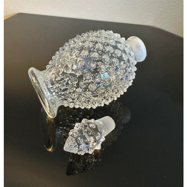Mid 20th Century Fenton Perfume Bottle Hobnail Opalescent White For Sale - Image 5 of 9