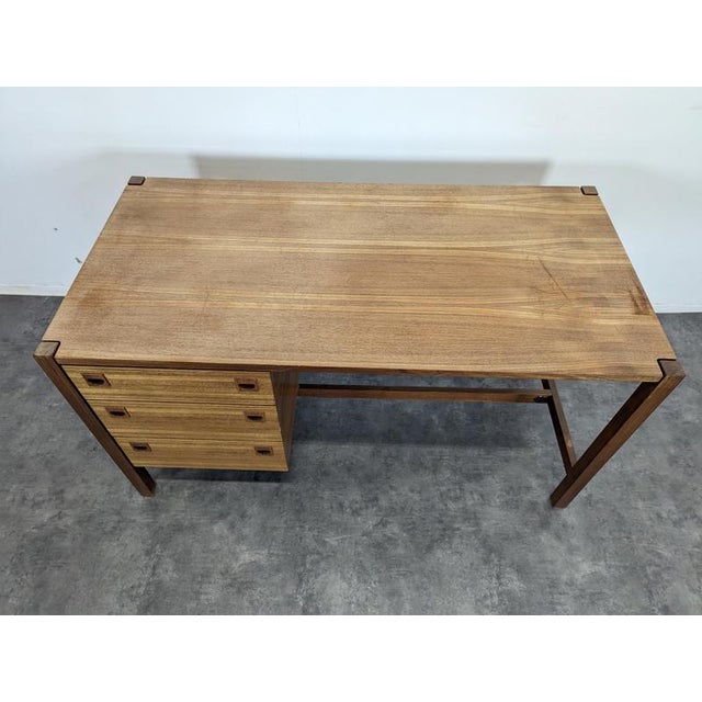 Teak Desk by André Monpoixs For Sale - Image 3 of 6