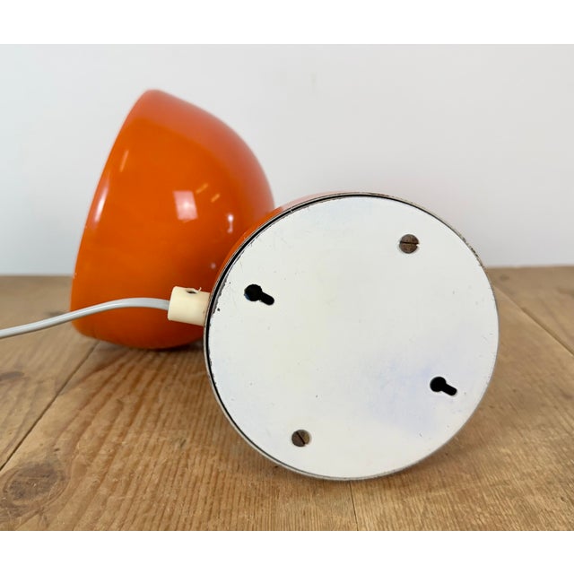 Vintage Orange Metal Wall Lamp from Lidokov, 1970s For Sale - Image 14 of 18