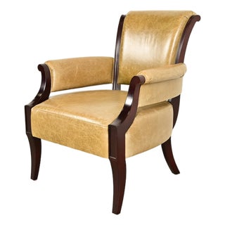 Barbara Barry for Baker Furniture Modern Regency Lounge Chair For Sale
