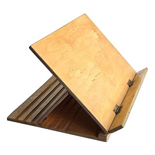 Vintage Arts & Crafts Style Plywood Tabletop Lectern/Bookstand/Easel, Studio Made For Sale