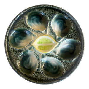 Vintage French Oyster Plate by Saint Clement