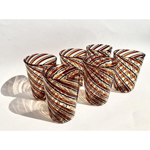 Italian Murano Tequila Glasses by Maestro Ballarin for Ribes Studio, 2004, Set of 6 For Sale - Image 10 of 18