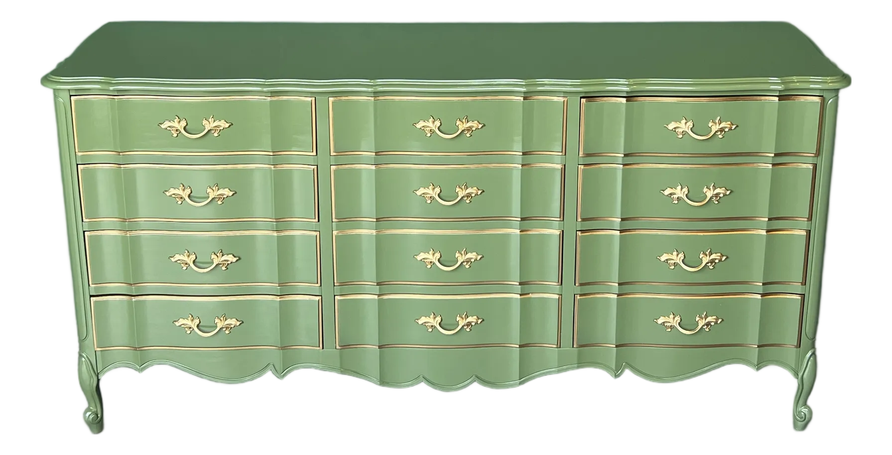 Vintage Green Dressers and Chests of Drawers | Chairish