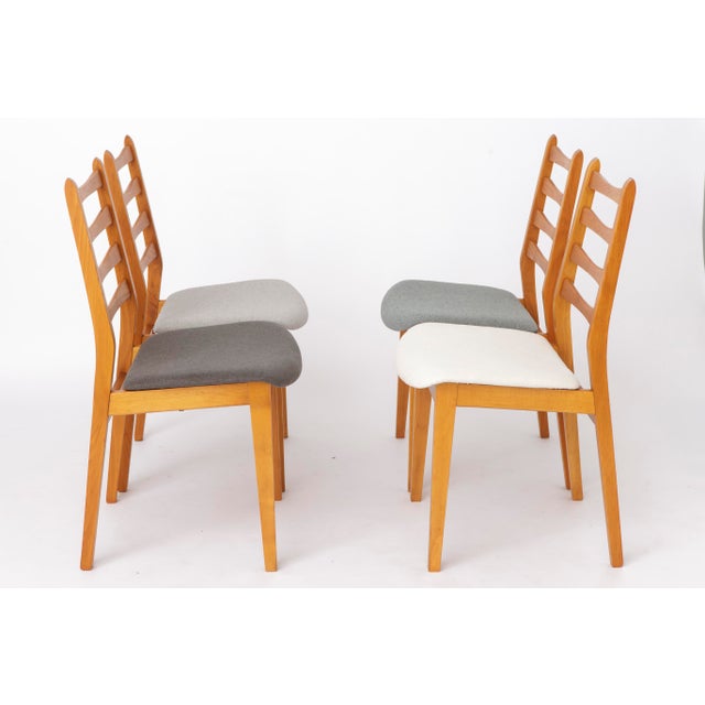 Wood Mid-Century Modern Beech Dining Chairs, Germany, 1960s, Set of 4 For Sale - Image 7 of 9