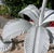 White Vintage Tole Painted Metal Palm Tree Form Table Lamps, a Pair For Sale - Image 8 of 12