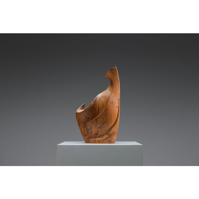 Sculptural Form in Elm, 1985 For Sale - Image 4 of 18
