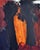 Abstract Velvety Black strokes he is known for by Julius Wasserstein (American, 1924-1985). Monogram initials "JW" bottom...
