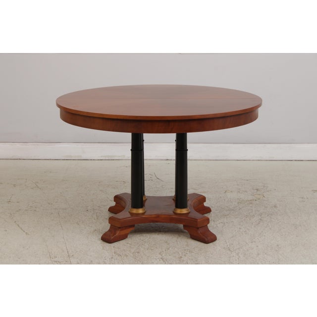 Age: Approx: 40 Years Old Details: Black Ebonized Columns w. Gold Highlights High Quality Construction Un-Marked As To...