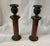 Traditional Vintage Sarreid Ltd. Marble & Verdigris Candle Stick Holders- a Pair For Sale - Image 3 of 11