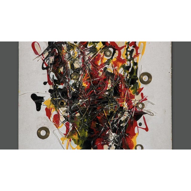 Bertina Lopez, Composition, 2001, Oil on Board For Sale - Image 6 of 8