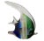 Blue VTG Hand Blown Murano Style Glass Large Colorful Striped Fish Figurine Sculpture For Sale - Image 8 of 8